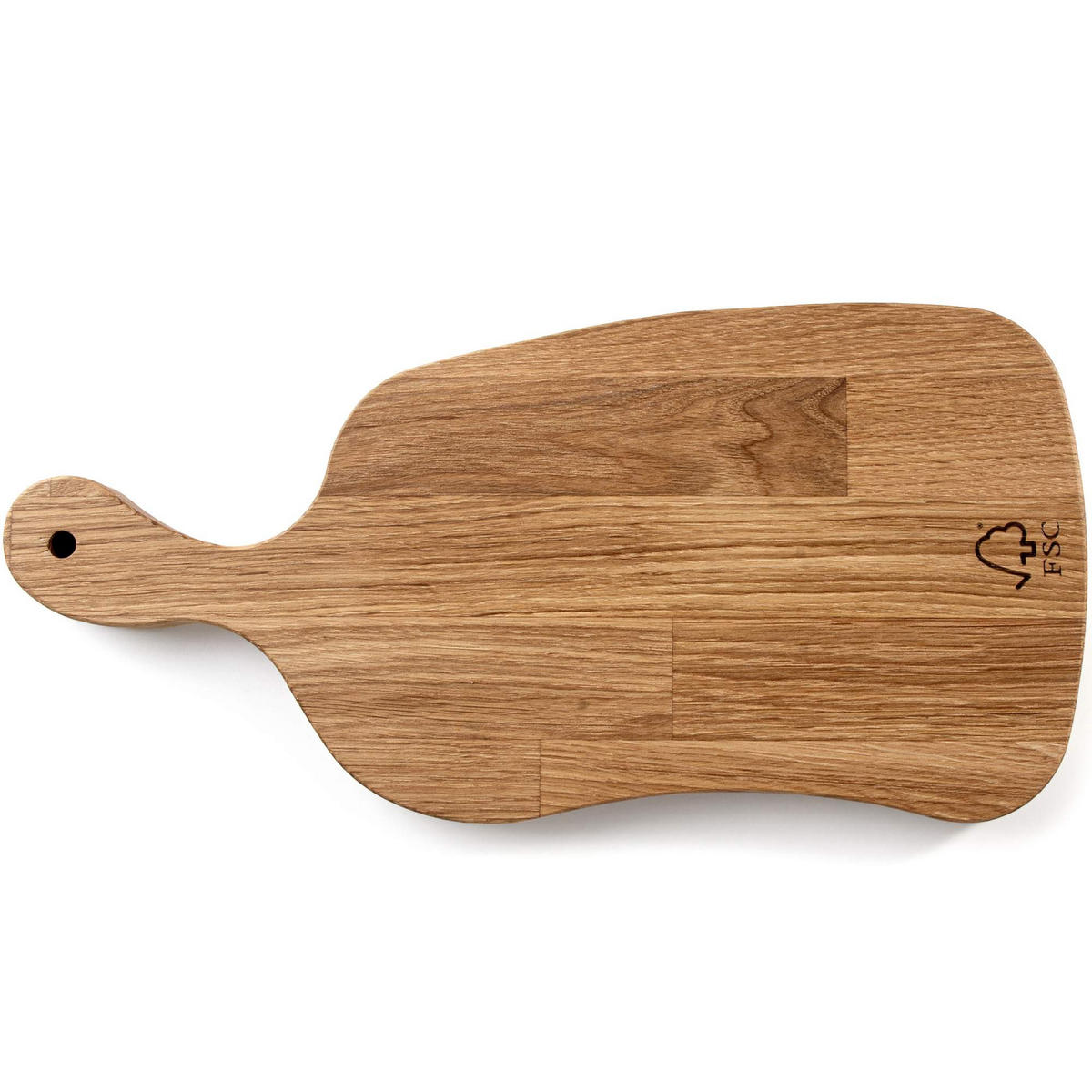 SCHNEIDEBRETT Holz Eiche geölt LIVO - Eichefarben, Holz (23/49cm) - KONSIMO®