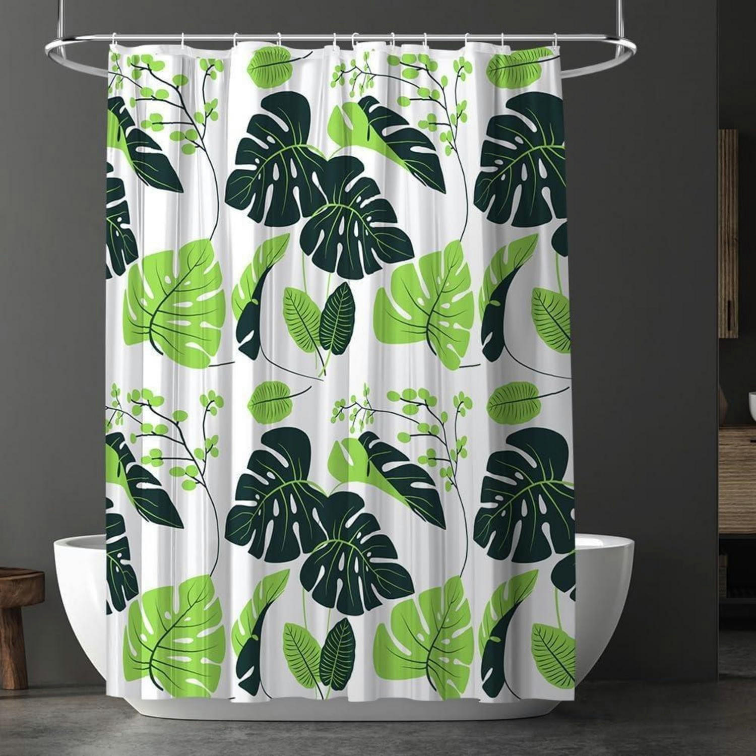 DUSCHVORHANG 180 x 180 cm PEVA wasserdicht mit 12 Ringen - Multicolor, Kunststoff (180/180cm)