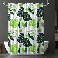 DUSCHVORHANG 180 x 180 cm PEVA wasserdicht mit 12 Ringen - Multicolor, Kunststoff (180/180cm)