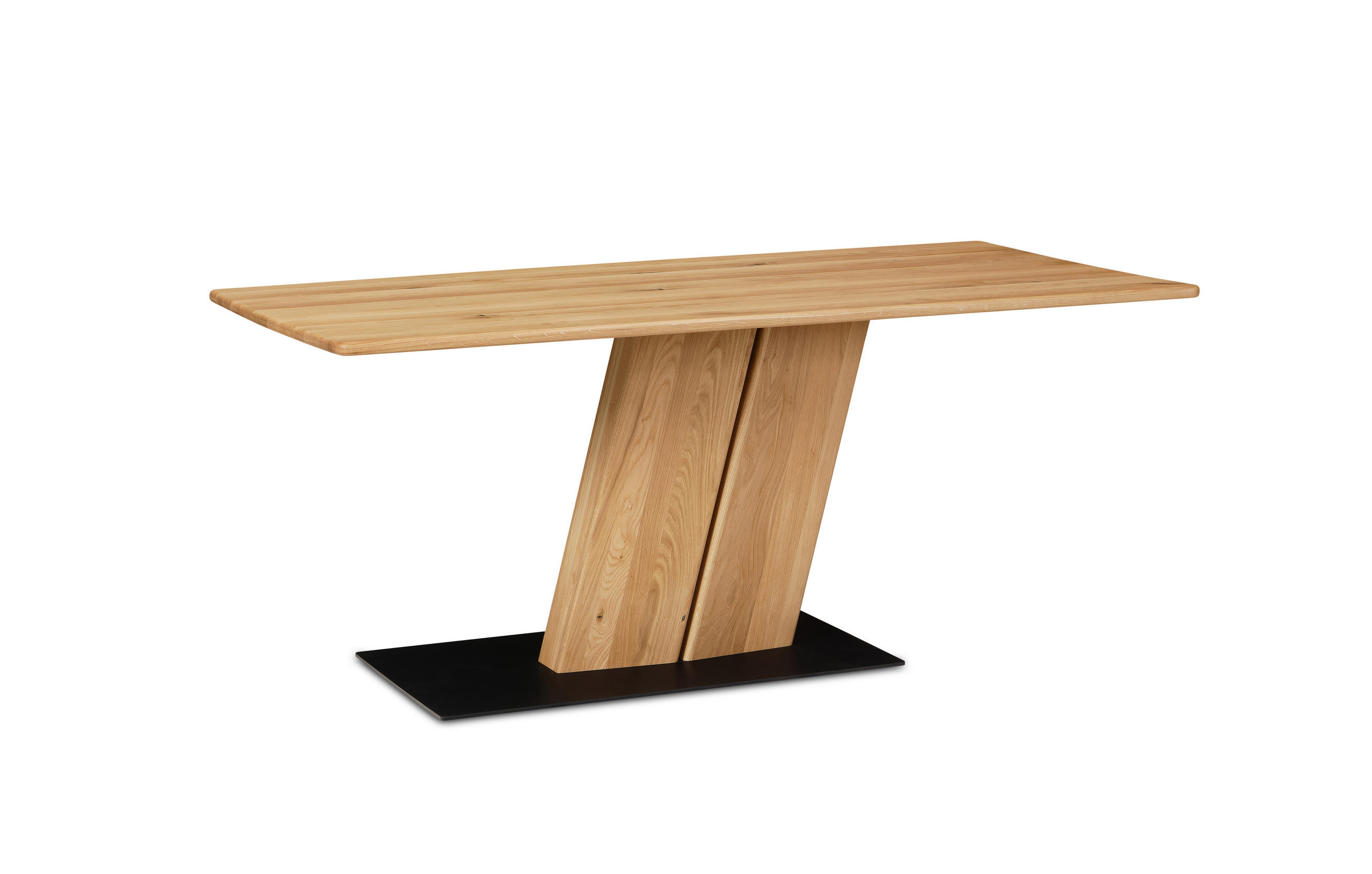 SÄULENTISCH rechteckig Dyani 140x76x100 Massivholz Wildeiche - Wildeiche, Holz (100/140/76cm) - 58aufmkessel
