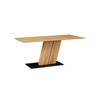 SÄULENTISCH rechteckig Dyani 140x76x100 Massivholz Wildeiche - Wildeiche, Holz (100/140/76cm) - 58aufmkessel