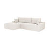 SOFA Coredo creme Cord - Creme, Textil (155/250cm) - Juskys