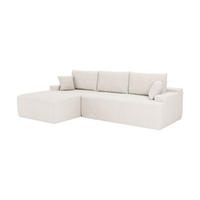 SOFA Coredo creme Cord - Creme, Textil (155/250cm) - Juskys