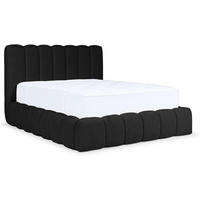 POLSTERBETT Carlos - Schwarz, Textil (120/200cm) - Meblini