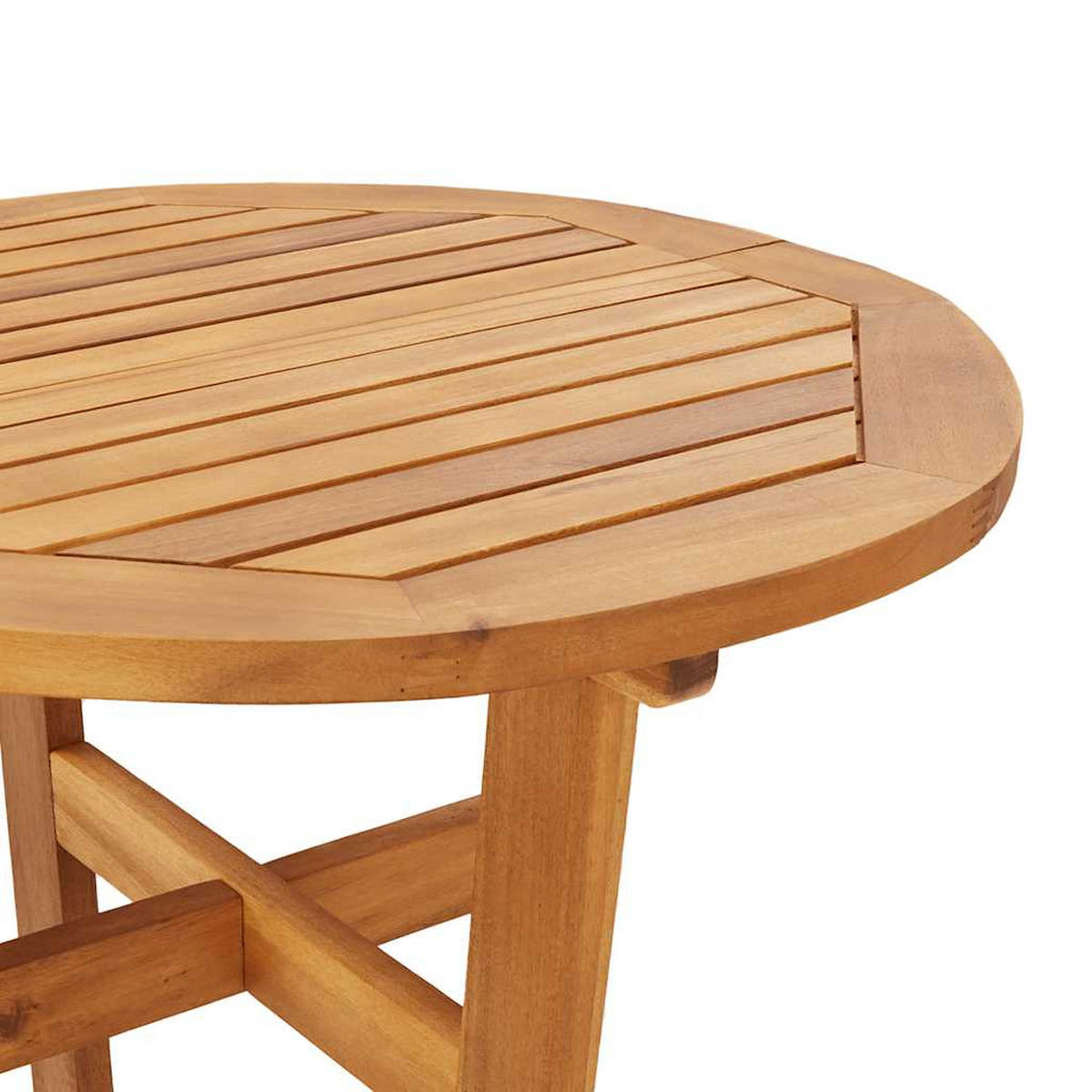 GARTEN-BARTISCH Ø60/105 Cm Massivholz Akazie - Braun, Holz (60/60/105cm) - vidaXL