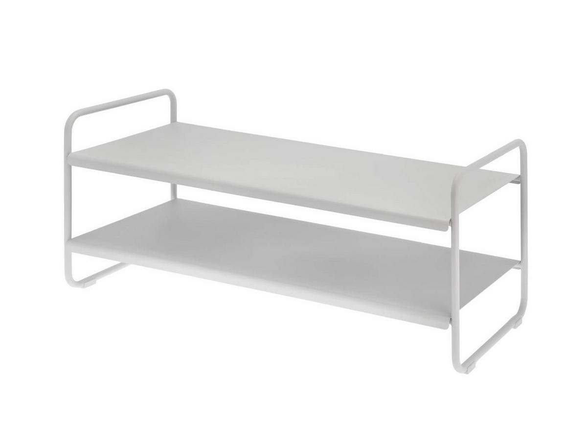 SCHUHREGAL A-Collection grau schmal 33/80/33 cm - Grau, Metall (80/33/33cm) - Zone Denmark