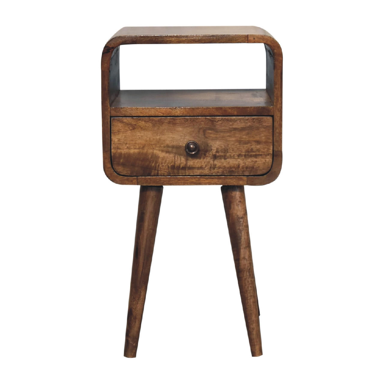 Artisan Furniture NOČNÍ STOLEK Avora, montáž na zeď, 1 zásuvka, hnědý