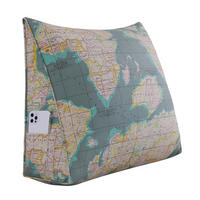 RÜCKENKISSEN zum Lesen Grün 60 cm - Grün, Textil (50/60cm) - Vercart