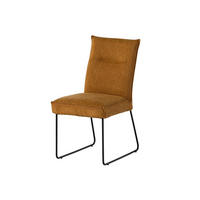 STUHL 100% Polyester 51 x 61 x 92 cm hellbraun SEATTLE #110 - Braun, Kunststoff (51/92/61cm) - Massivmoebel24