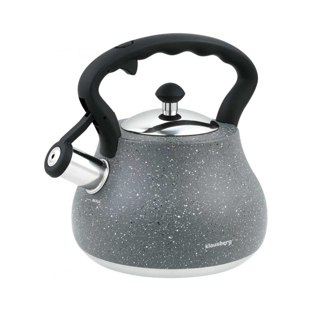 WASSERKESSEL Graphit 24/20/21 cm 7753 - Graphitfarben, Metall (24cm) - Klausberg 