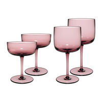WEIN- UND SEKTGLÄSER Like Glass Grape 4er Set - Pink, Glas - like.Villeroy & Boch