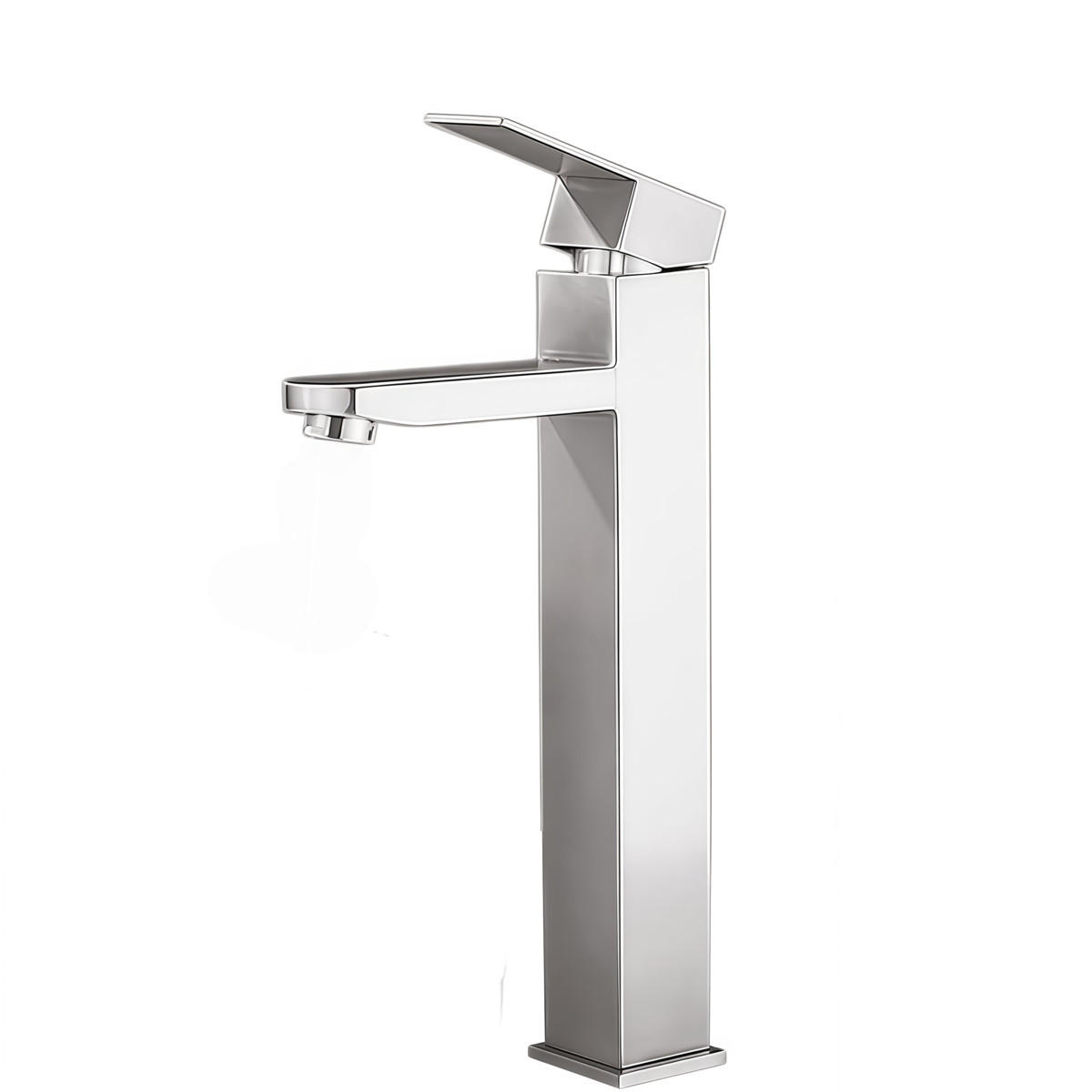 WASCHTISCHARMATUR LUXUS EDELSTAHL GEBÜRSTET LEISER EINHEBEL - Silberfarben, Metall (31/5/9cm) - Authentics