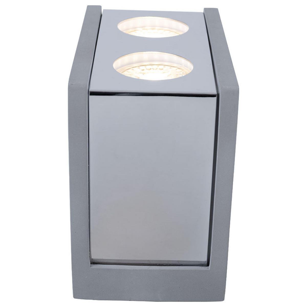 DECKENLEUCHTE Metall Beton Grau 2 Flammig 3er Set - Grau, Stein (18/10/14.7cm) - Globo Lighting