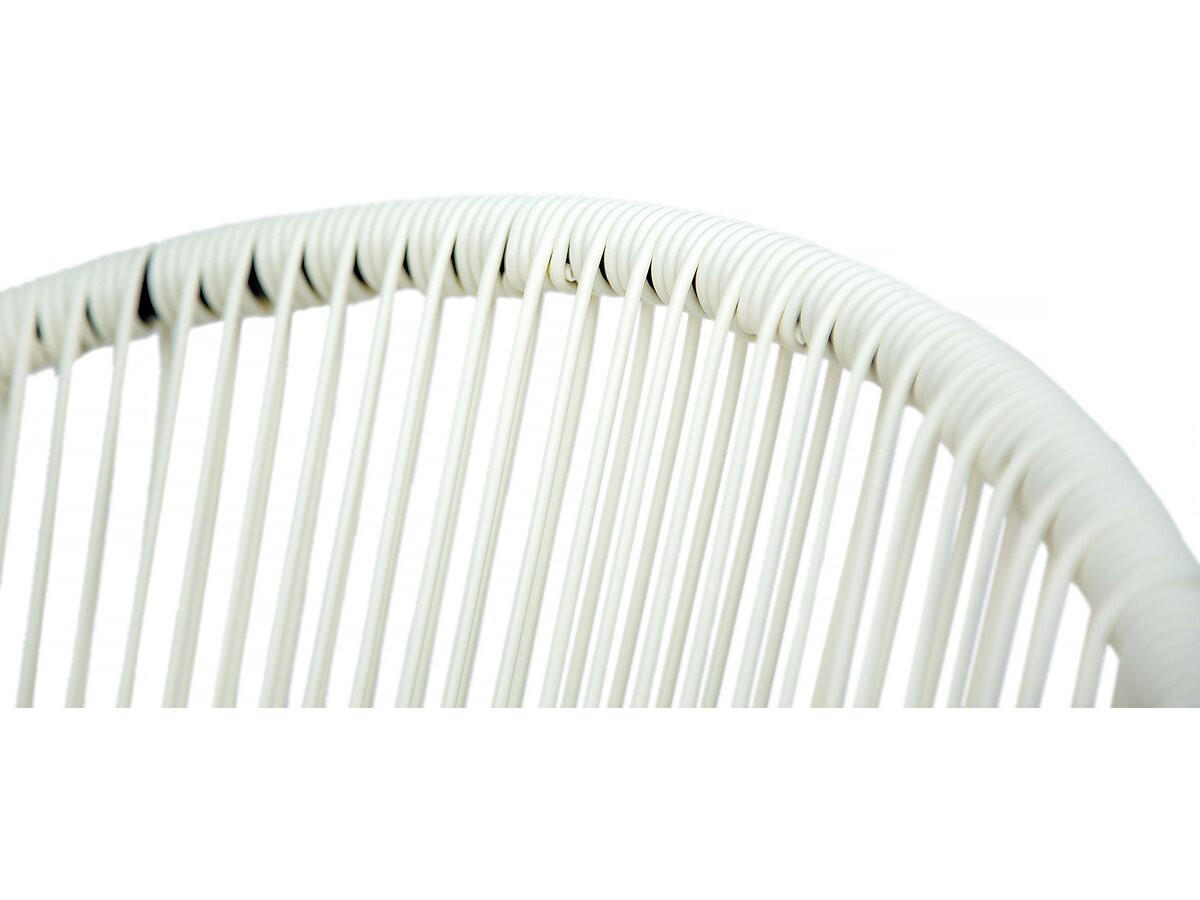 GARTENSITZGRUPPE poli weiss - Weiß, Metall - Habitat Garten