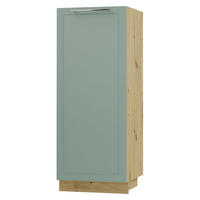 GESCHIRRSCHRANK Kvantum D5D/60/154 Mint Matt / Eiche Artisan Matt 60 / 59 / 154cm - Eiche Artisan/Mintgrün, Holz/Holzwerkstoff (60/154/59cm) - Feldmann-Wohnen