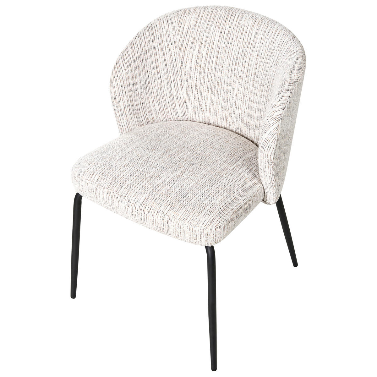 ESSZIMMERSTUHL 2er-Set Weiß/Bunt Zana - Multicolor/Weiß, Textil (55/81/56cm) - Beliani