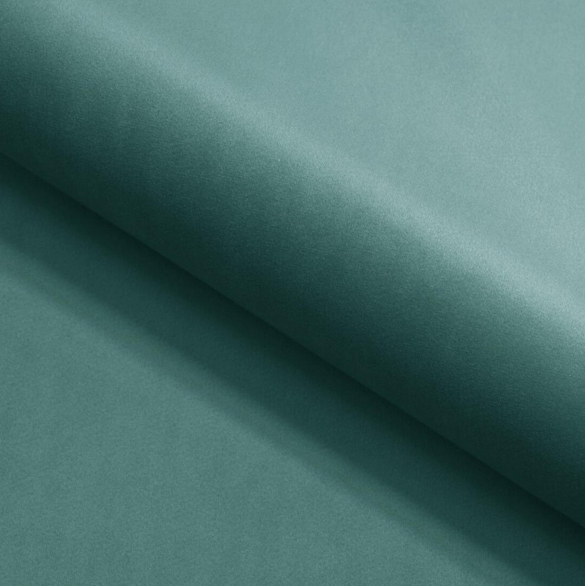 ECKSOFA GLOSS mit Schlaffunktion, Ottomane & goldenen Füßen – Samtsofa im GLOSSour-Stil mit Zierkissen, 258x167x91cm, Linke, BLAU - Hellgrau, Holz/Textil (167/258cm) - DomoHome