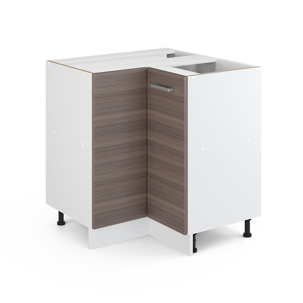 UNIVERZALNA VOGALNA OMARA R-Line Siva 75.6 cm z vrati, brez delovne plošče - svetlo rjava/bela, leseni material (75.6/81.6/46cm) - Vicco