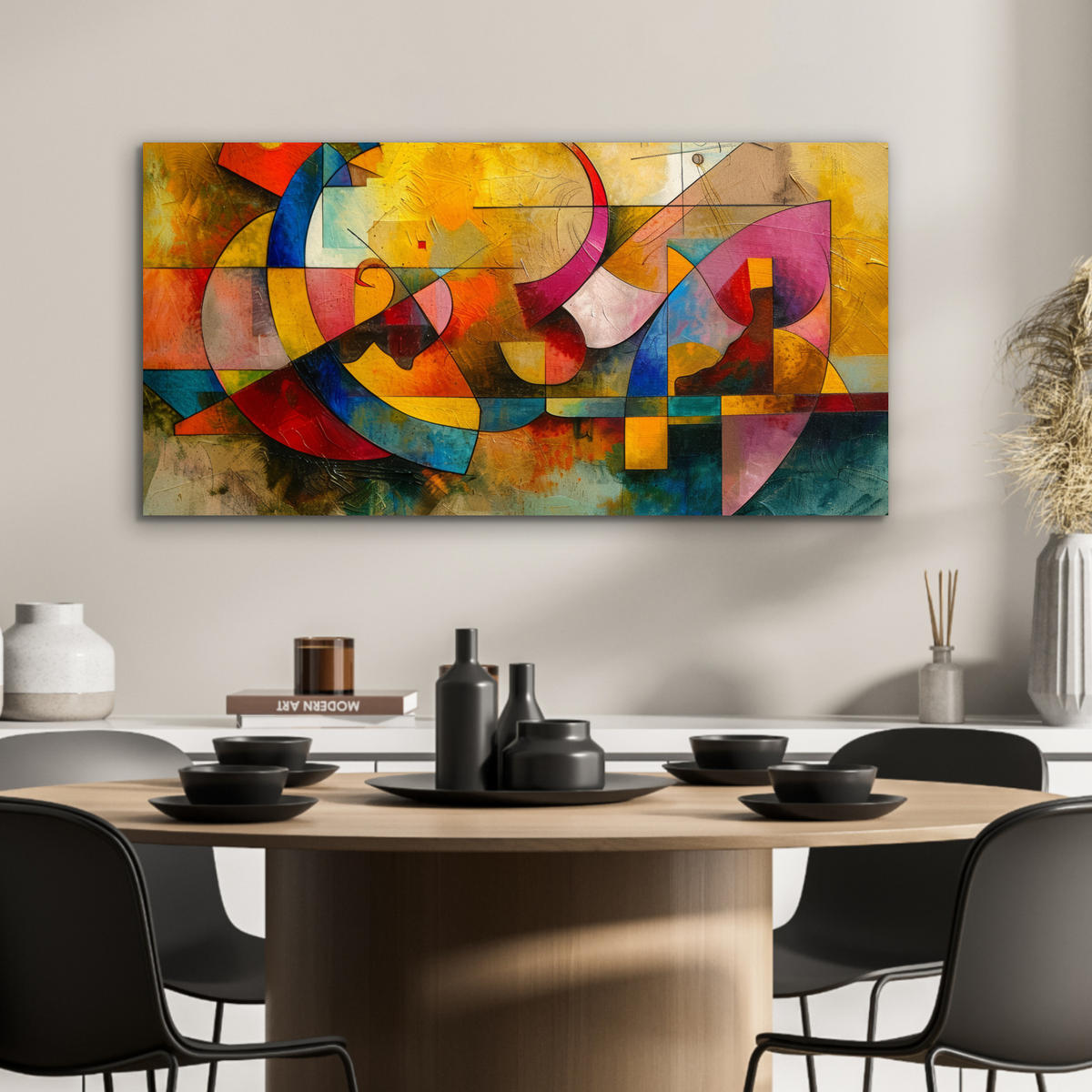 KOVOVÝ OBRAZ Umenie - abstraktné - moderné 80x40 cm - žltá, kov (80/40cm) - MuchoWow