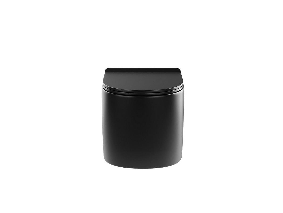 HÄNGE WC - 36 cm x 53.5 cm - keramik - schwarz Javoine - Schwarz, Keramik (36/36/53.5cm) - Vente-Unique