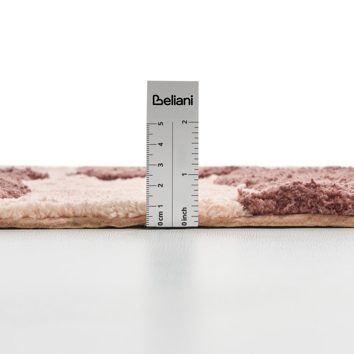 KOUPELNOVÁ PŘEDLOŽKA Hnědá/Béžová 60/90 cm Diwana - hnědá/béžová, textil (60/90cm) - Beliani