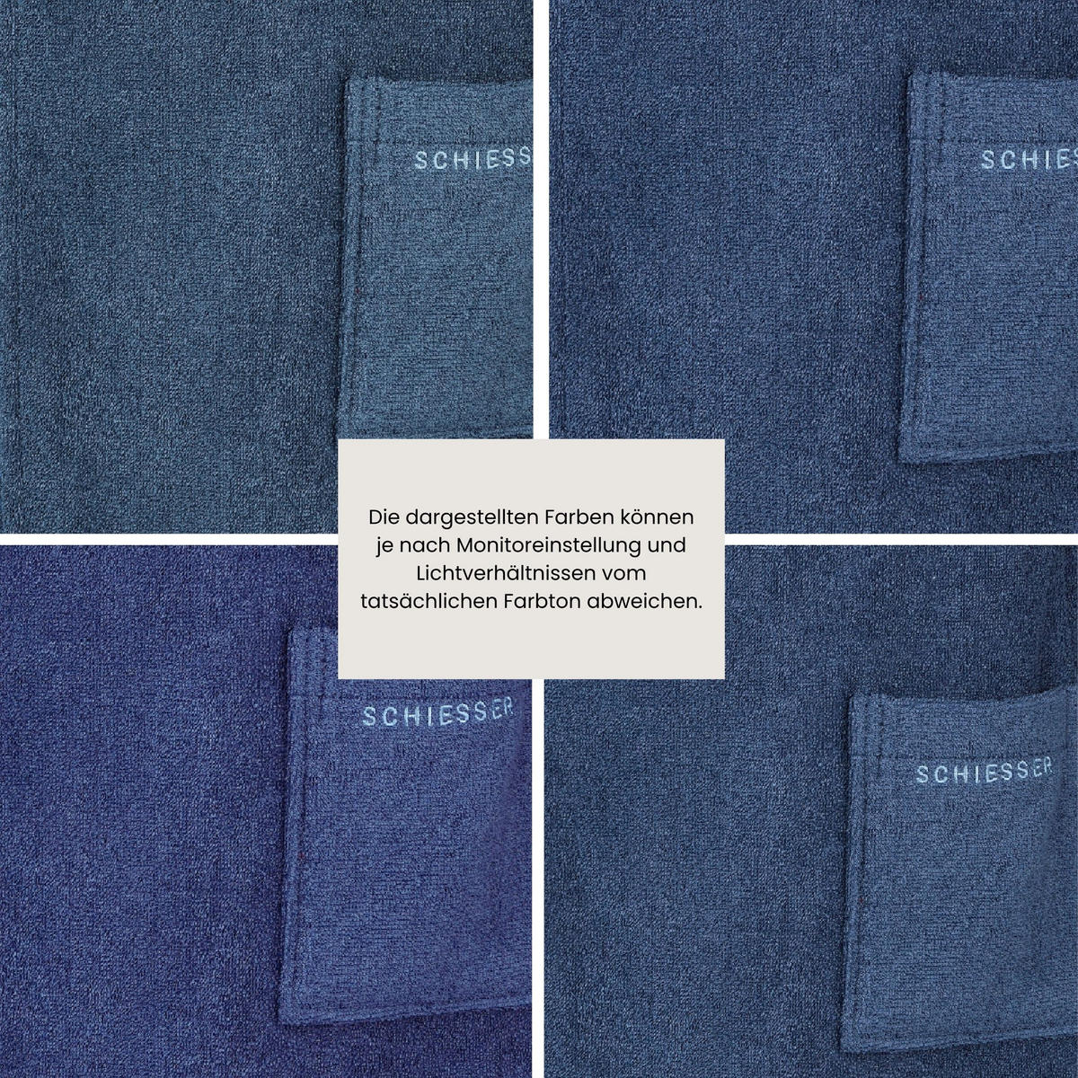 SAUNAKILT Rom Herren - 46-54 - Dunkelblau - Dunkelblau, Textil (55/150cm) - SCHIESSER