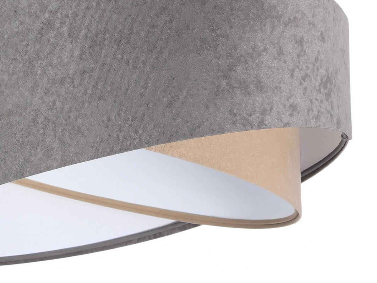 HÄNGELEUCHTE Grau 50/23 cm - Weiß, Kunststoff (50/1/23cm) - ONZENO