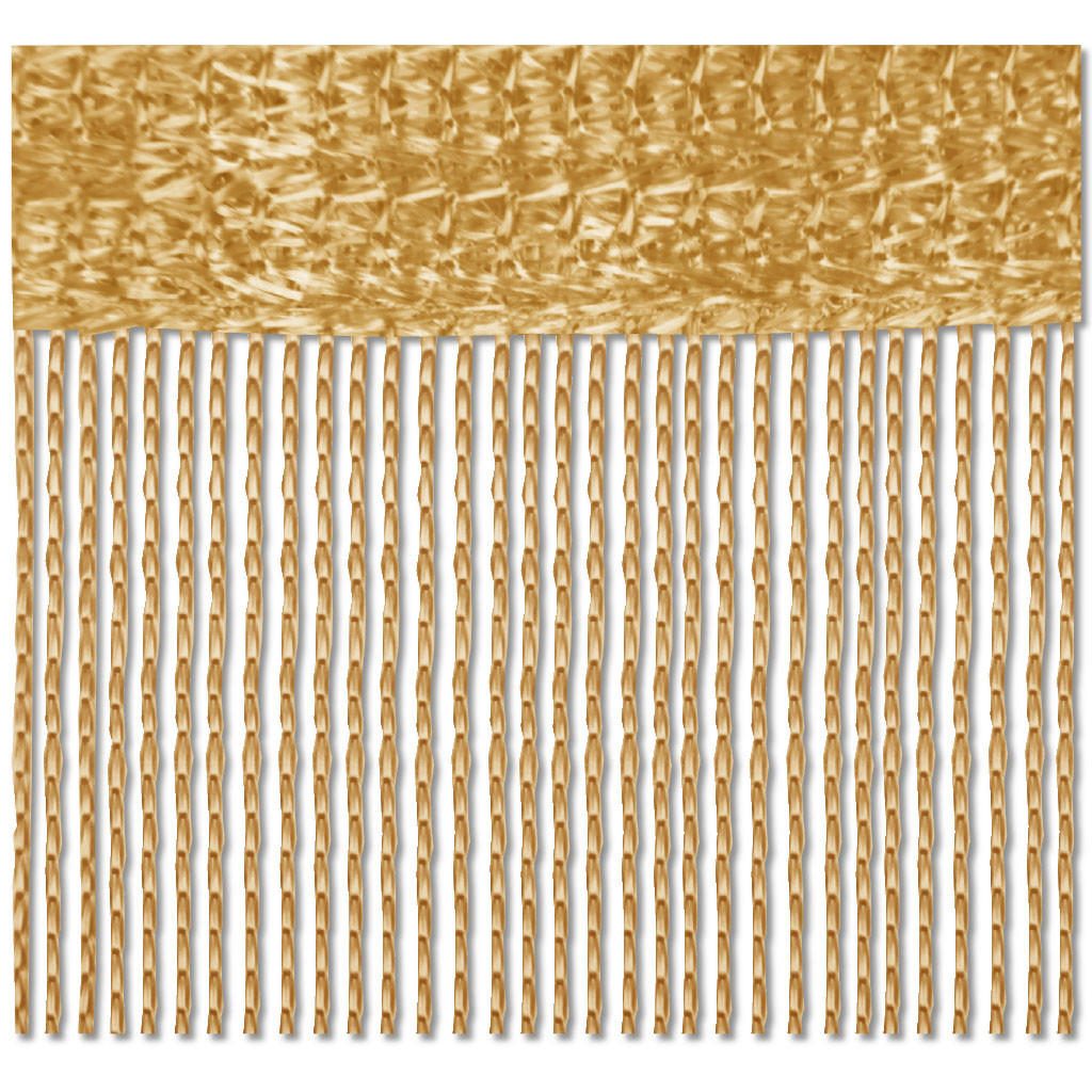 FADENVORHANG 90 cm x 240 cm Fadengardine (Gold) Ideal als Insektenschutz oder Raumteiler - Goldfarben, Textil (90/240cm) - Bestlivings