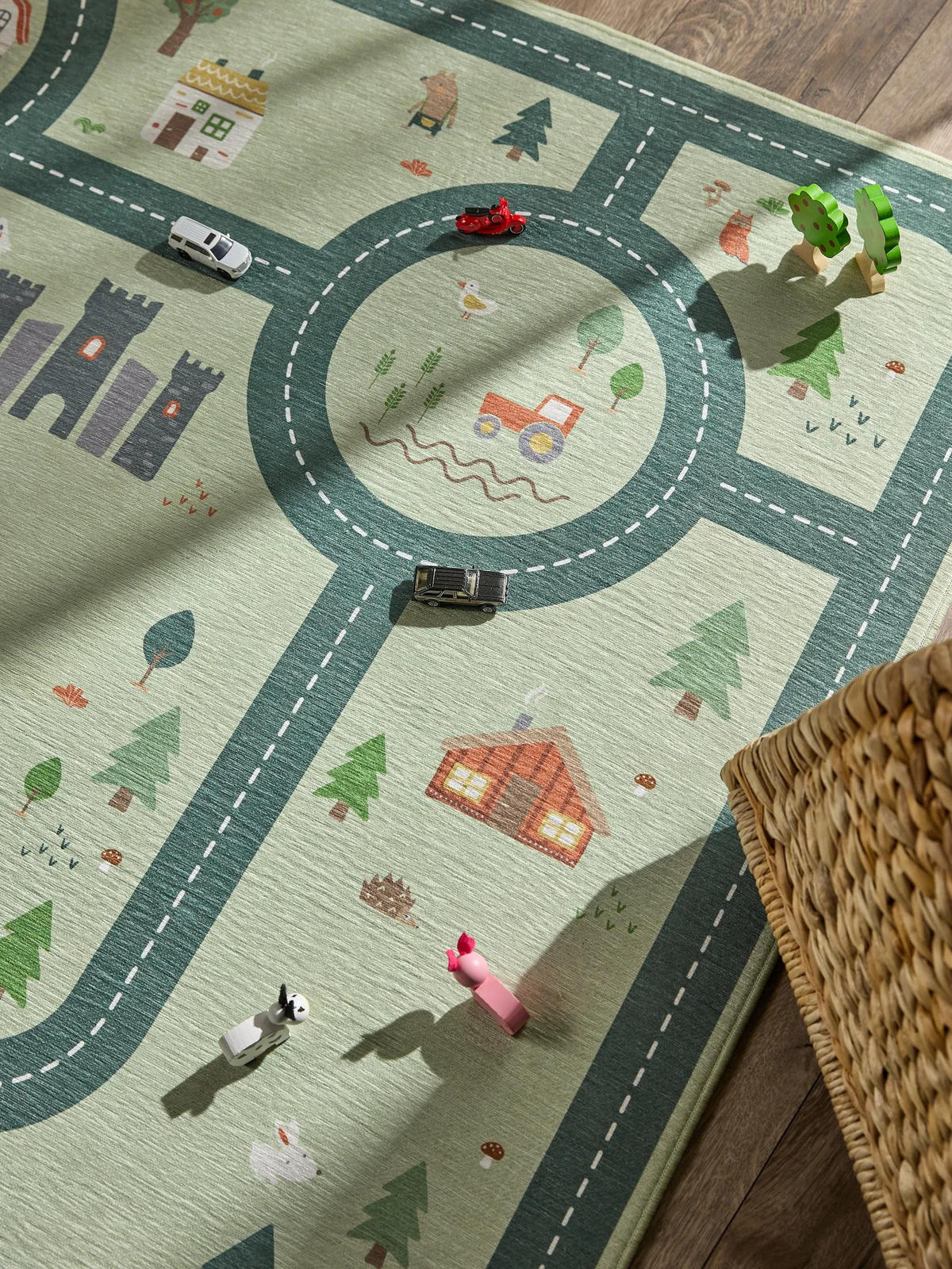 KINDERTEPPICH Linus Grün 120/170 cm - Grün, Kunststoff/Textil (120/170cm) - benuta