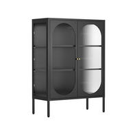 SIDEBOARD, Schwarz - Schwarz, Metall (35/110/80cm) - Oviala