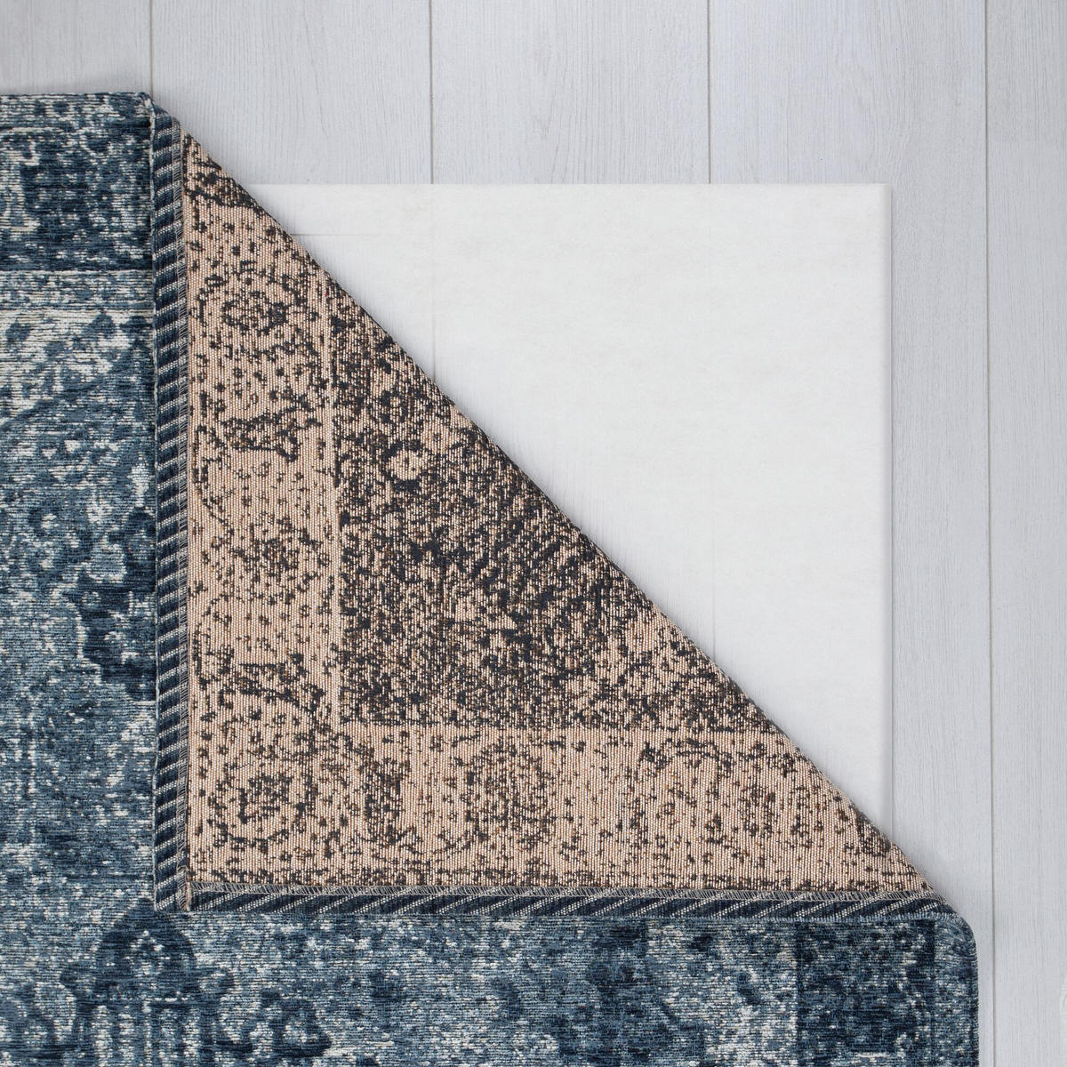 TEPPICH Vintage-Traditionell-Stil COQUET TARA, Blau 200x290 cm - Blau, Textil (200/290cm) - KADIMA DESIGN