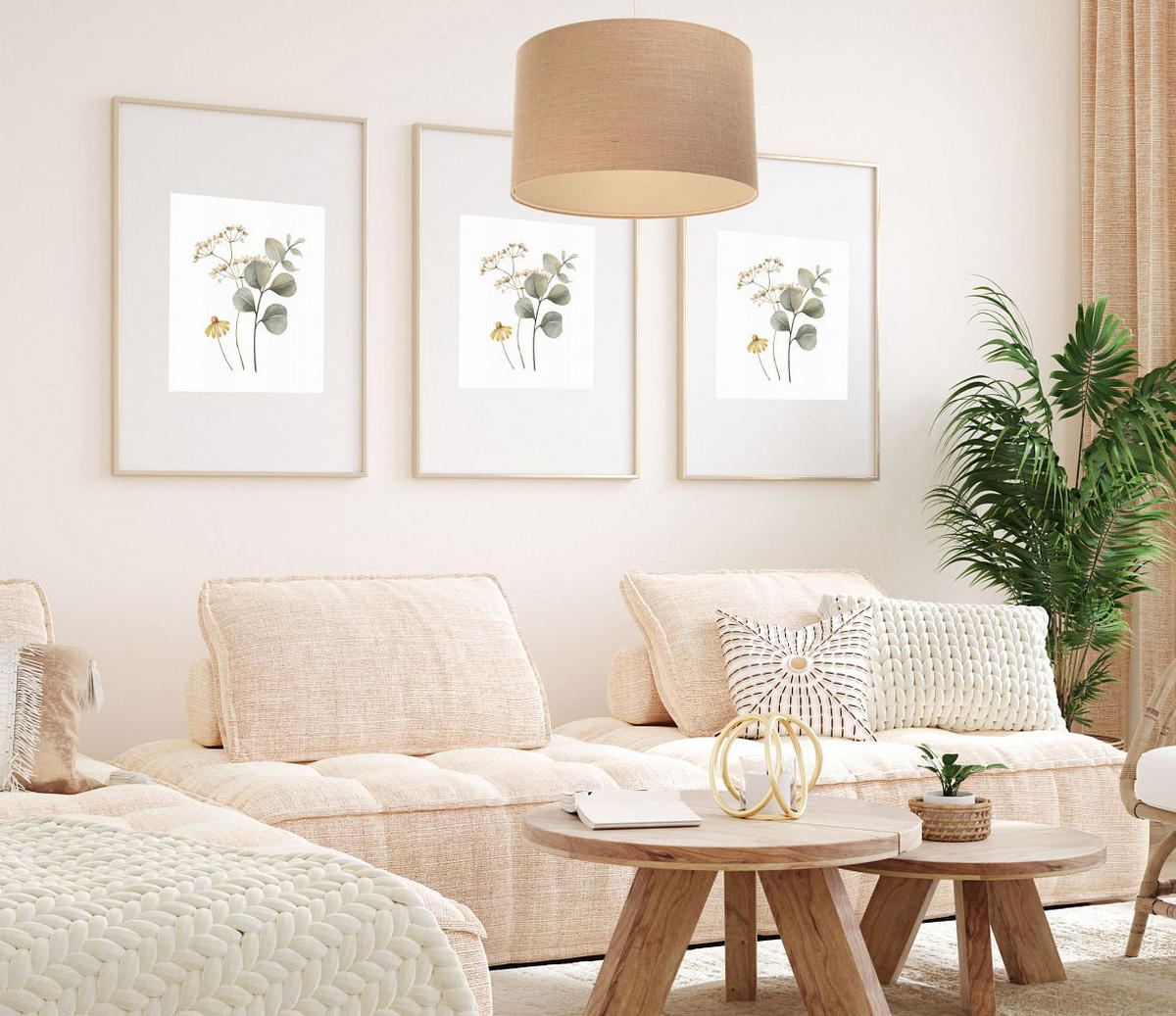 HÄNGELEUCHTE Beige 40/25 cm - Beige, Kunststoff (40/0.5/25cm) - ONZENO