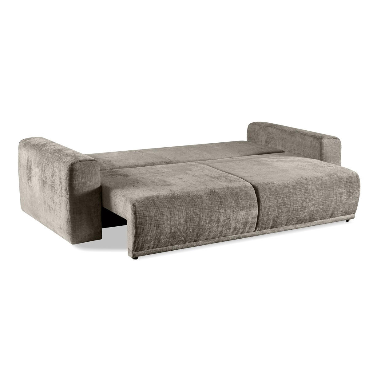 SOFA Alcamo Braun, Schlafsofa - Braun, Holzwerkstoff/Textil (250/93/118cm) - Bettso