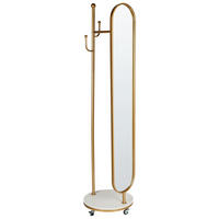 GARDEROBENSTÄNDER LORENA 172 cm Lorena - Goldfarben/Weiß, Metall (44/172/10cm) - Beliani