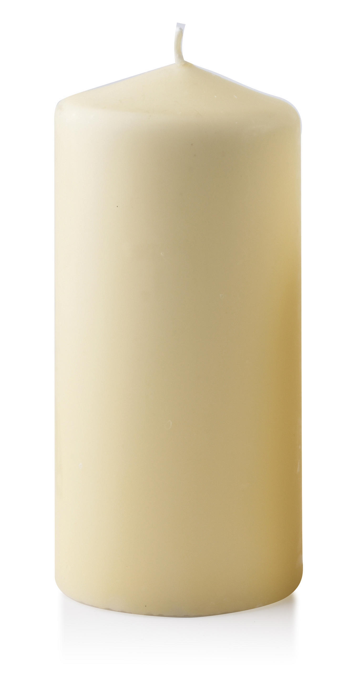 STUMPENKERZE Classic Creme 8/8/18 cm Naturmaterial - Creme, Naturmaterialien (18cm) - Mondex