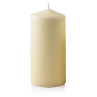 STUMPENKERZE Classic Creme 8/8/18 cm Naturmaterial - Creme, Naturmaterialien (18cm) - Mondex