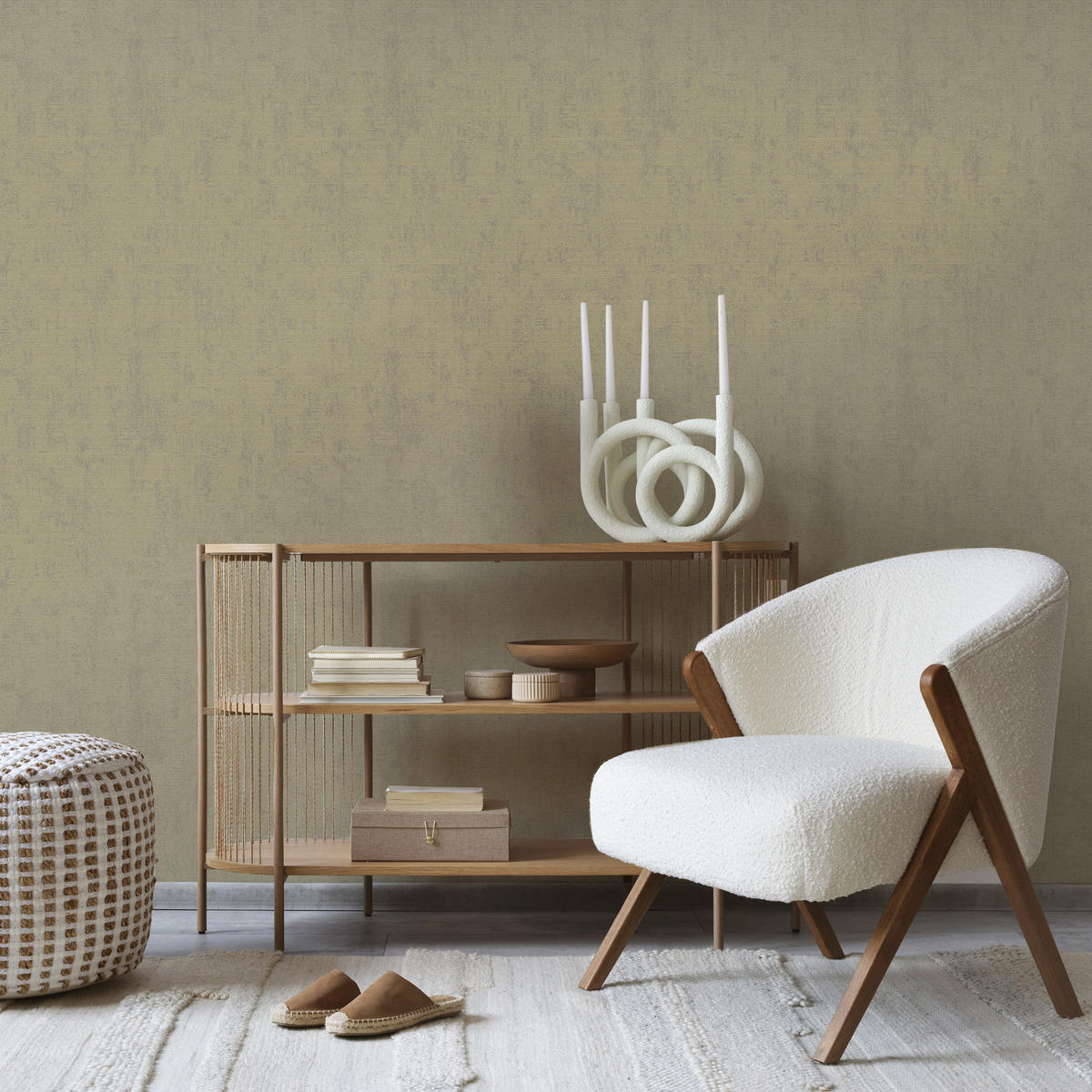 TAPETE Ashanti - Beige, Papier/Kunststoff (53/1000cm) - Superfresco Easy