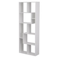 BÜCHERREGAL Jane Weiß - Weiß, Holzwerkstoff (25/175.3/67cm) - Happy Garden