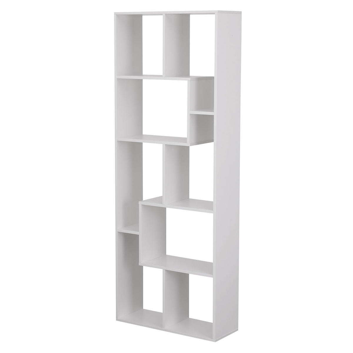BÜCHERREGAL Jane Weiß - Weiß, Holzwerkstoff (25/175.3/67cm) - Happy Garden