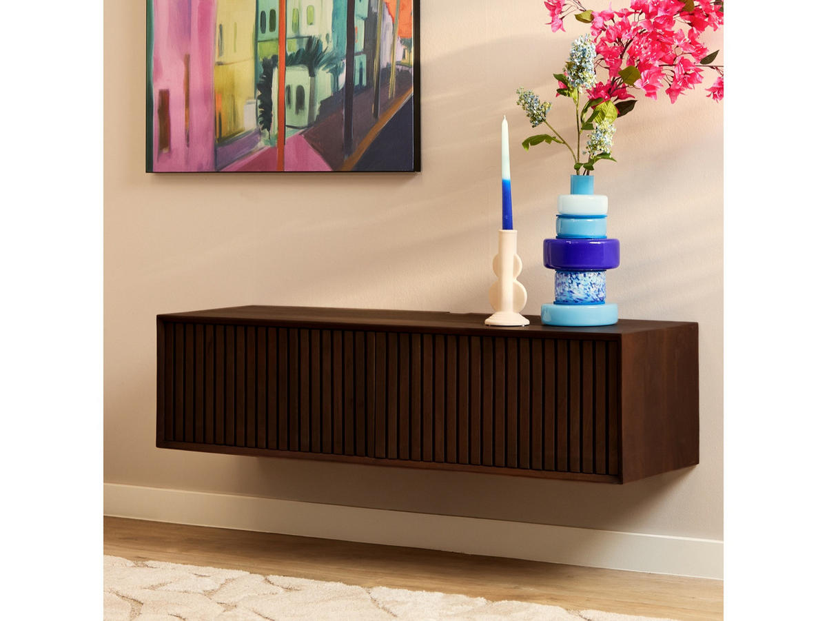 LOWBOARD Dimora Mangoholz 120 cm / 35 cm Braun - Braun, Holz (120/30/35cm) - Villa Möbel