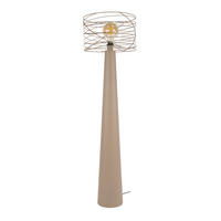 STEHLEUCHTE Curl Beige 40/40/145 cm - Beige, Metall (40/40/145cm) - Hoyz Collection