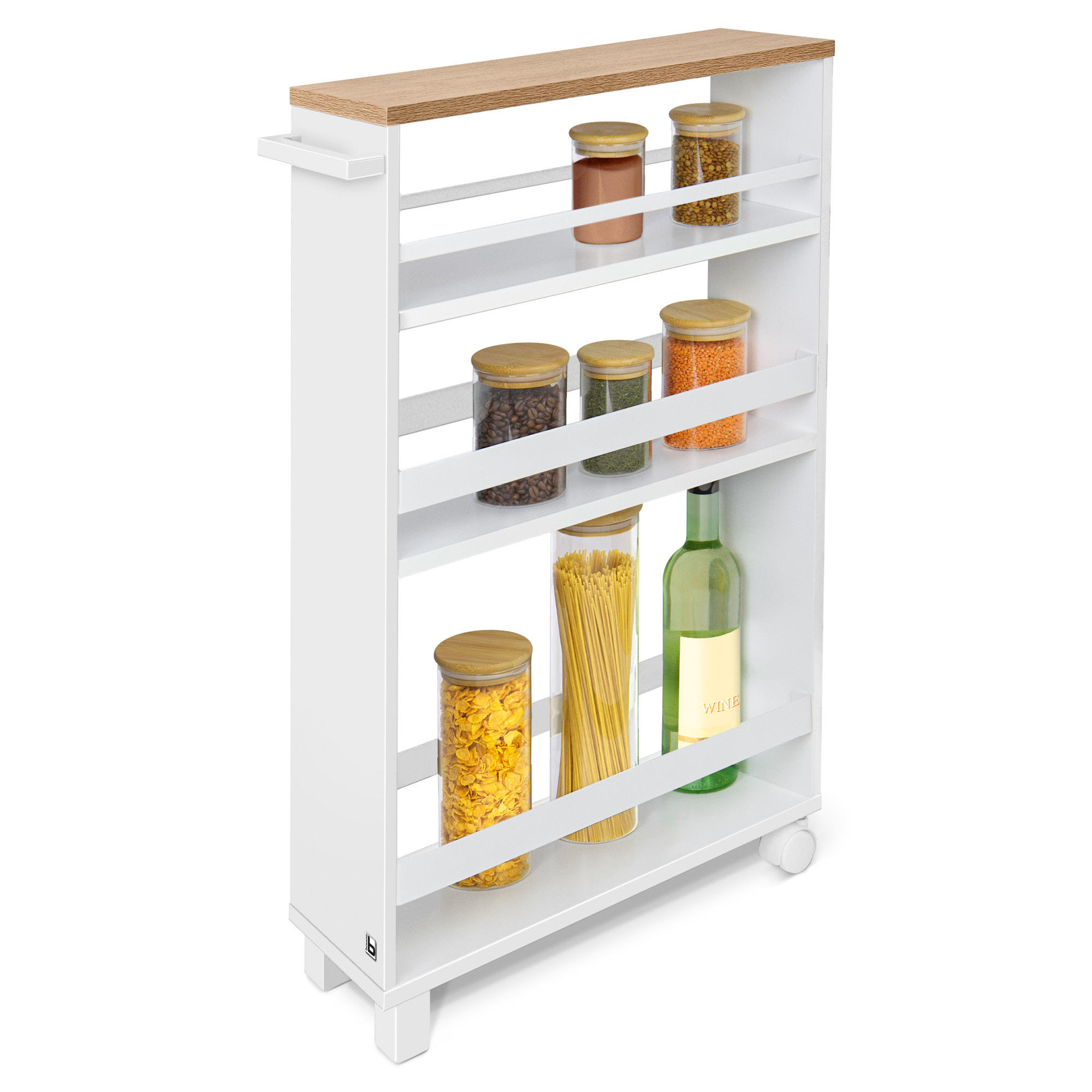 NISCHENWAGEN Hylla 50/79 cm Eiche - Eichefarben, Metall (15/79/50cm) - BoMoe