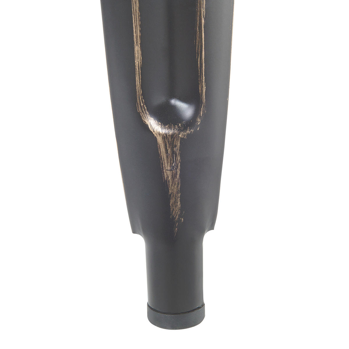 BARHOCKER 2er-Set Metall Schwarz Cabrillo - Schwarz, Metall (30/76/36cm) - Beliani