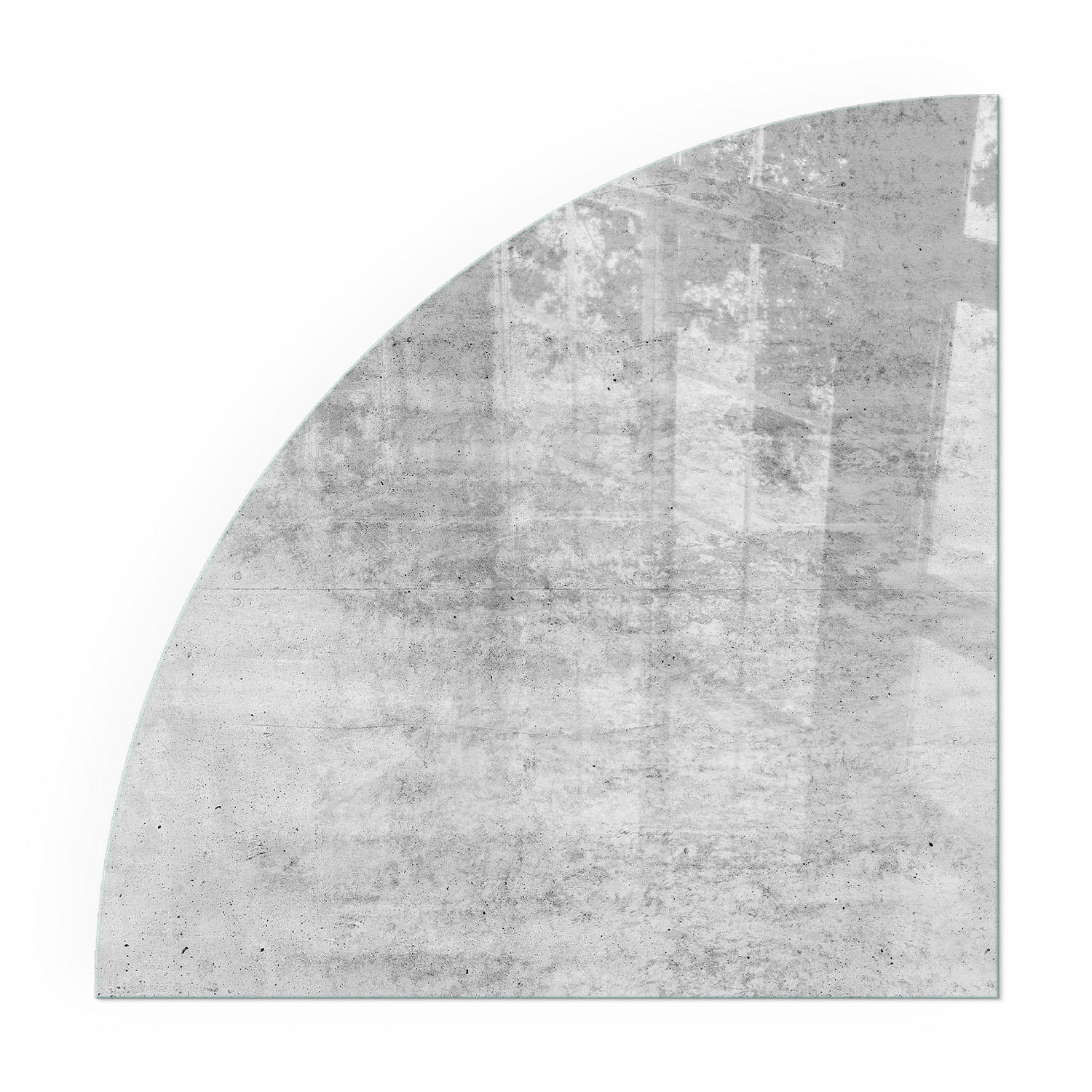 GLASPLATTE für Kamin 100x100 cm - Grau, Glas (100/100/0.4cm) - TULUP