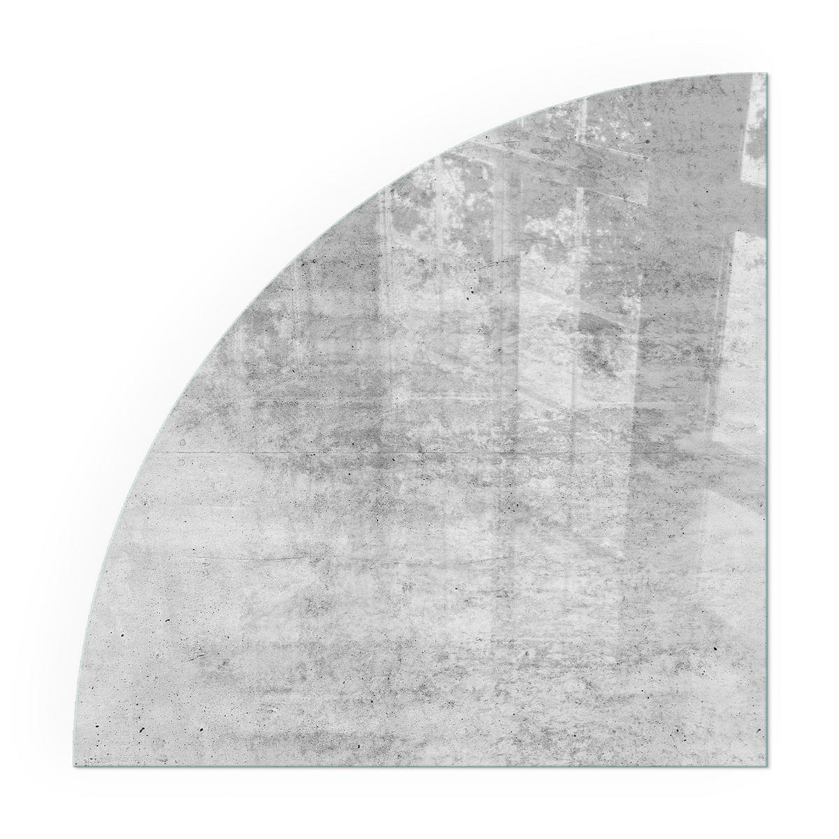 GLASPLATTE für Kamin 100x100 cm - Grau, Glas (100/100/0.4cm) - TULUP