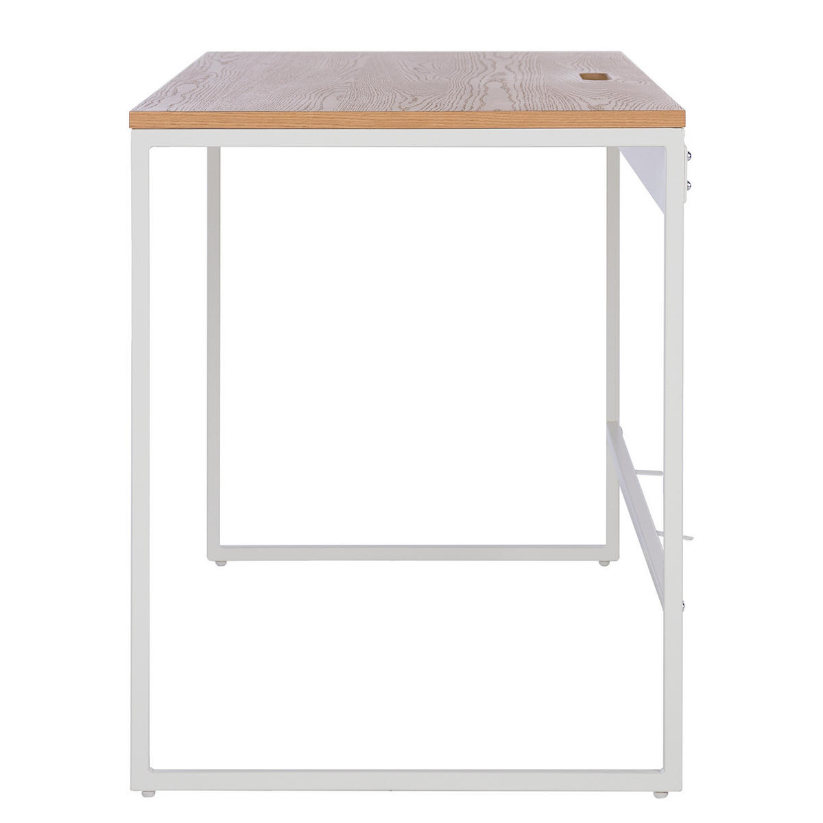 SCHREIBTISCH - Eichefarben, Holzwerkstoff/Metall (60/120/75cm) - home24