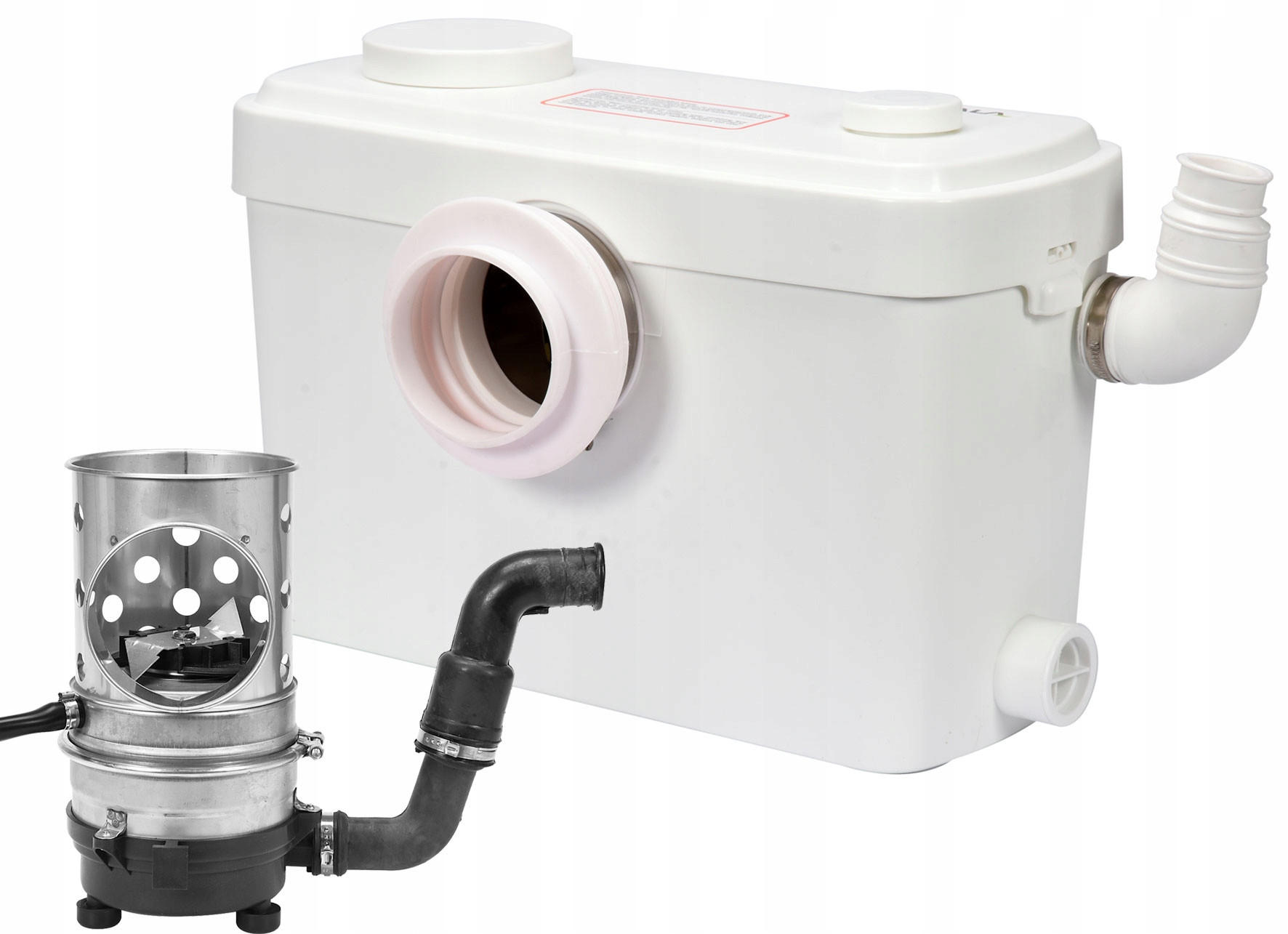WC HEBEANLAGE Fäkalienpumpe, Dusche Waschbecken mit Zerkleinerer 600W - Weiß, Kunststoff (43/30/19cm) - TRIZERATOP