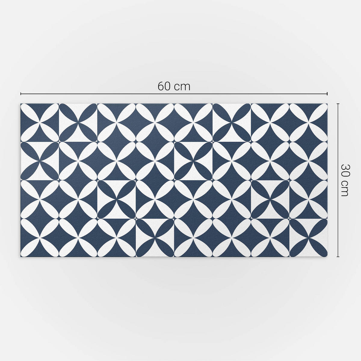 WANDPANEEL 6x 60x30 cm selbstklebend Stravelle - Alufarben, Kunststoff (30/1.6/60cm) - Wallfluent