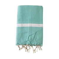 HAMAMTUCH Melissa Aruba 200x200 190g/m² - Blau, Textil (200/200cm) - LE COMPTOIR DE LA PLAGE