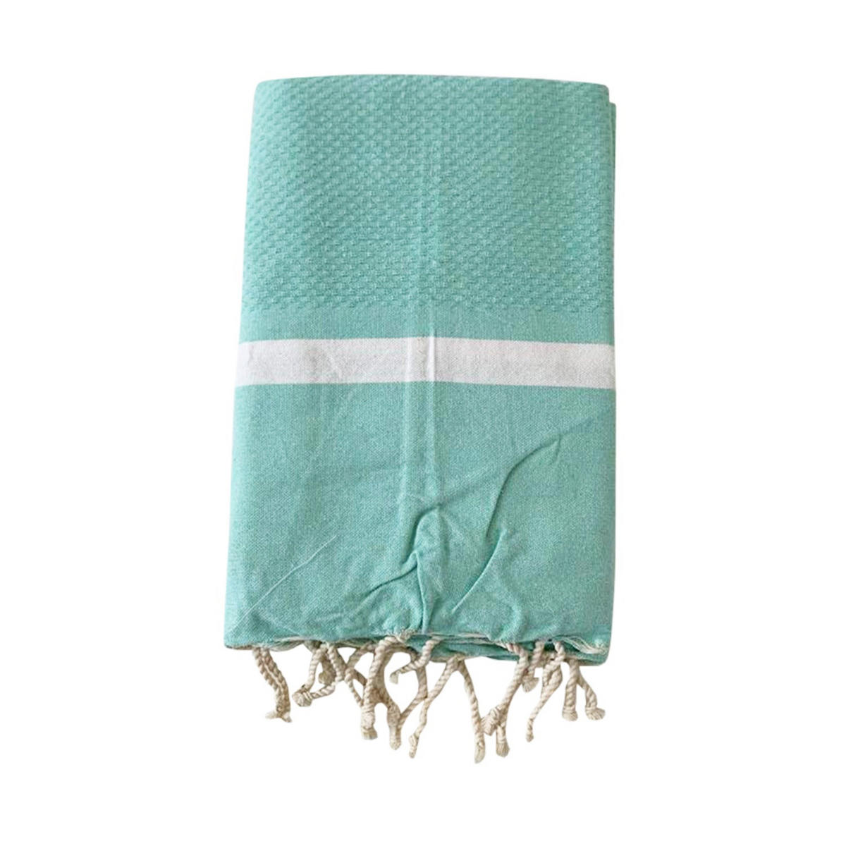 HAMAMTUCH Melissa Aruba 200x200 190g/m² - Blau, Textil (200/200cm) - LE COMPTOIR DE LA PLAGE